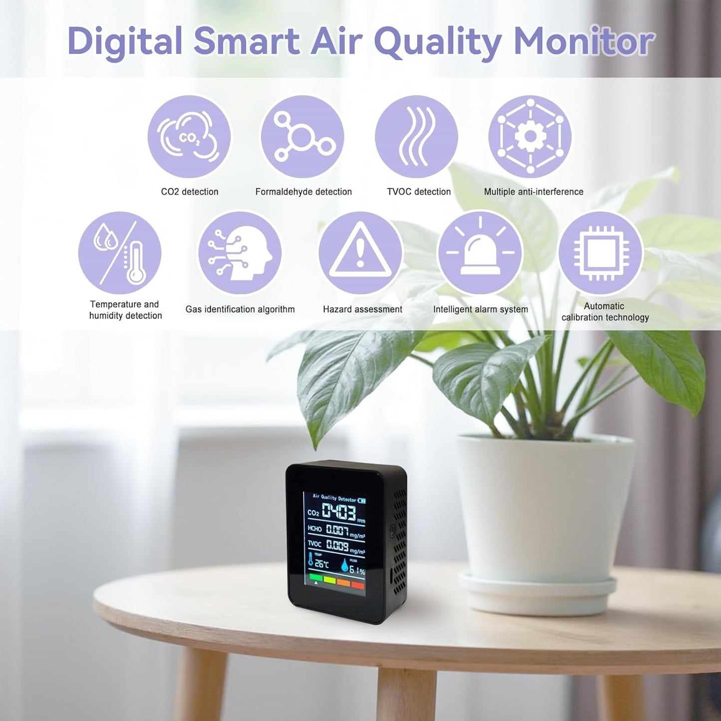 5-in-1 Indoor Air Quality Monitor