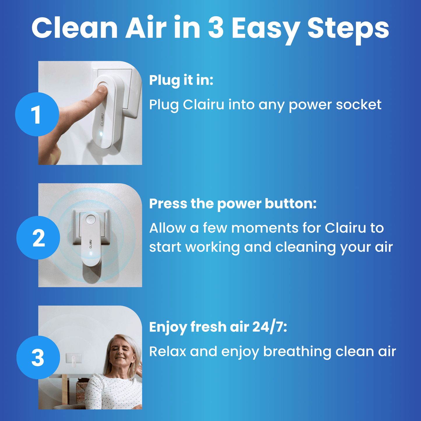 Clairu™ All-in-One Air Purifier